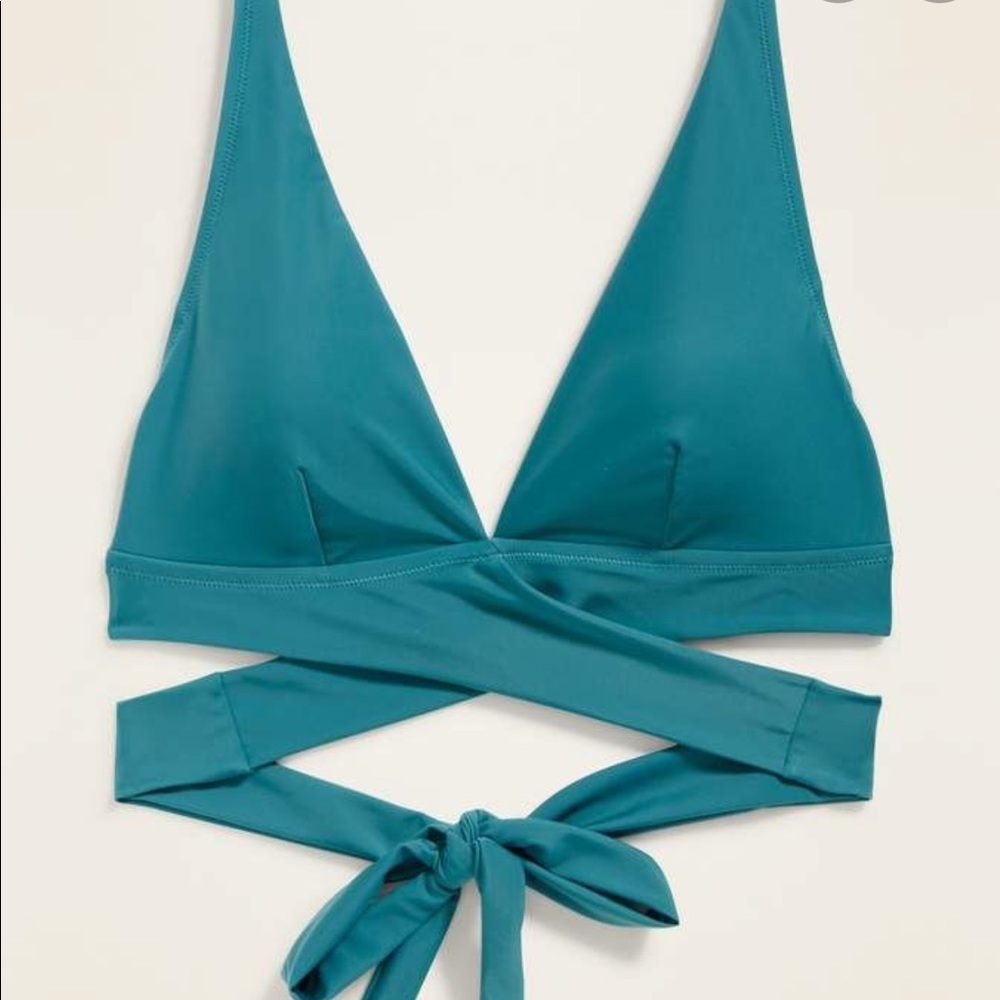 NWT Old Navy Tie-Back Triangle Swim Top Size M